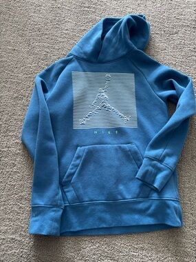 Nike boys Blue Graphic Pullover Hoodie